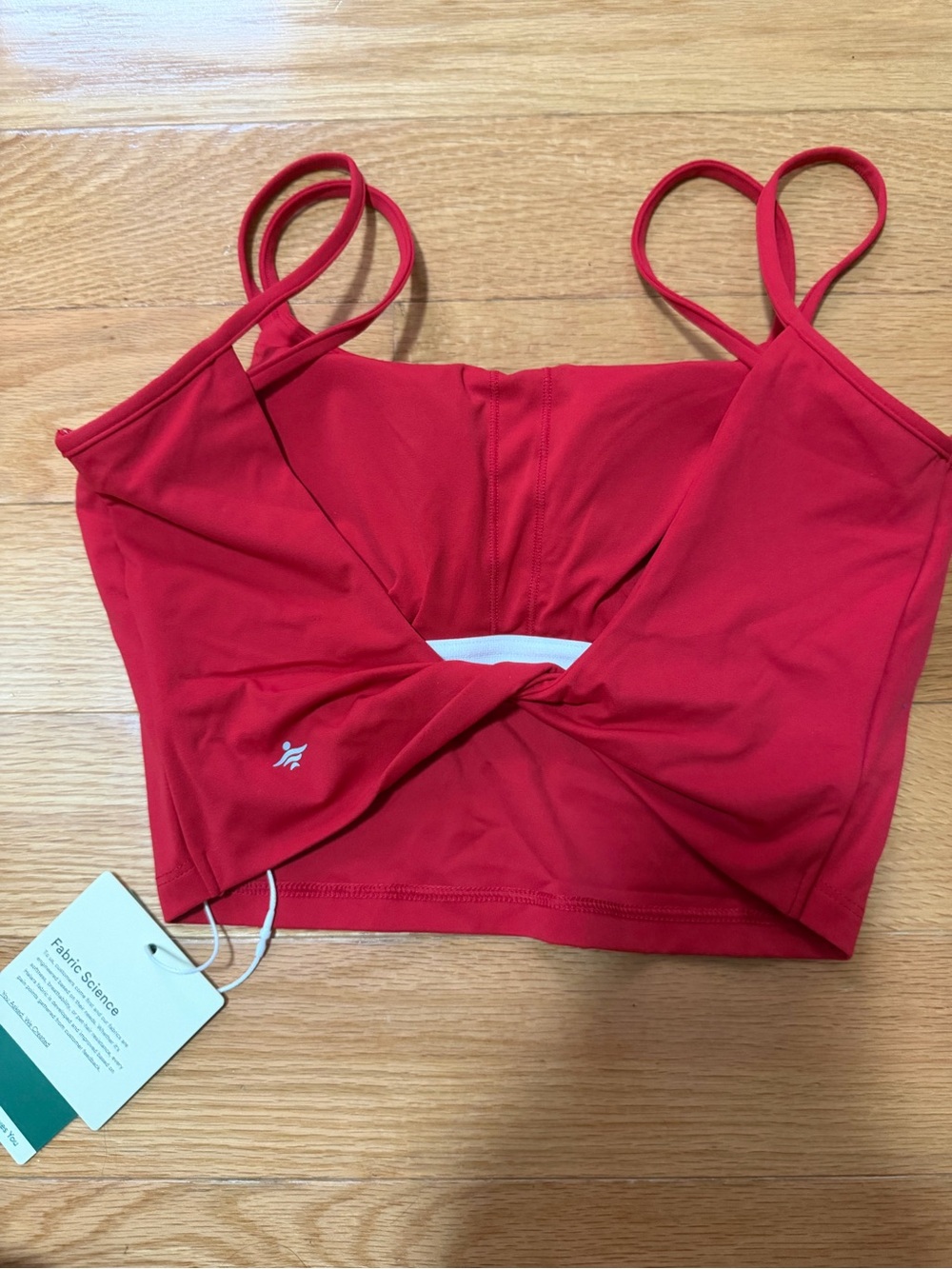 HALARA Red Double-Strap Crop Tank Top - Picture 2 of 3